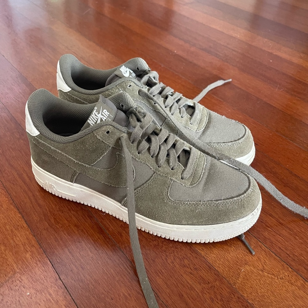 Nike Green Suede/Canvas AF1